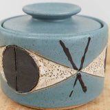 Matthew Ward Studio Art Ceramics Large Felix Jar in Blue Blue