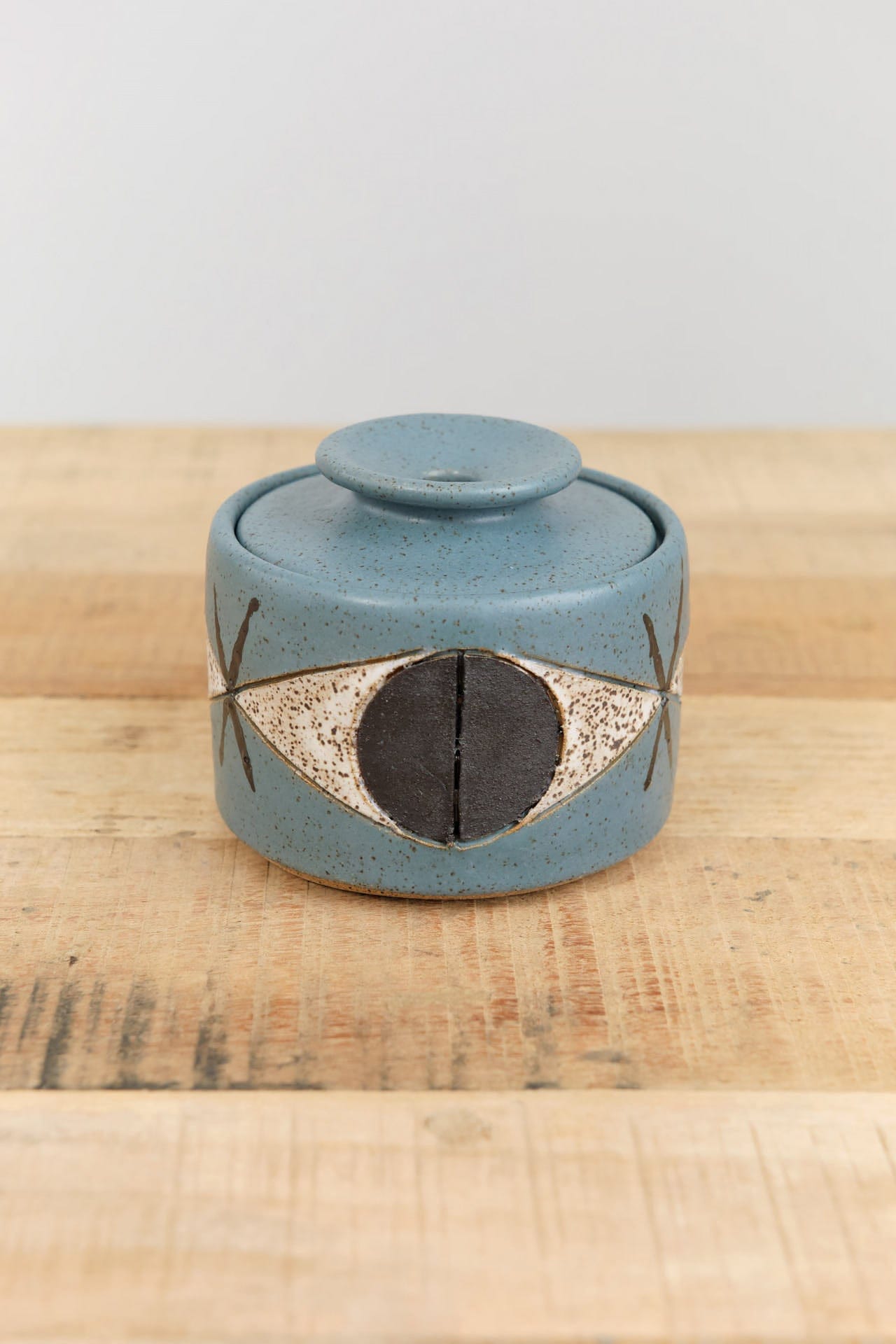 Matthew Ward Studio Art Ceramics Medium Felix Jar in Blue Blue