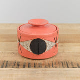 Matthew Ward Studio Art Ceramics Large Felix Jar in Coral Coral