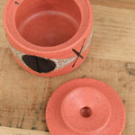 Matthew Ward Studio Art Ceramics Medium Felix Jar in Coral Coral