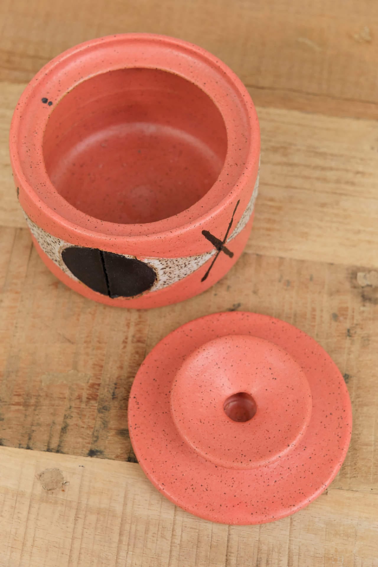 Matthew Ward Studio Art Ceramics Medium Felix Jar in Coral Coral