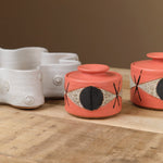 Matthew Ward Studio Art Ceramics Medium Felix Jar in Coral Coral