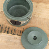 Matthew Ward Studio Art Ceramics Large Felix Jar in Green Green