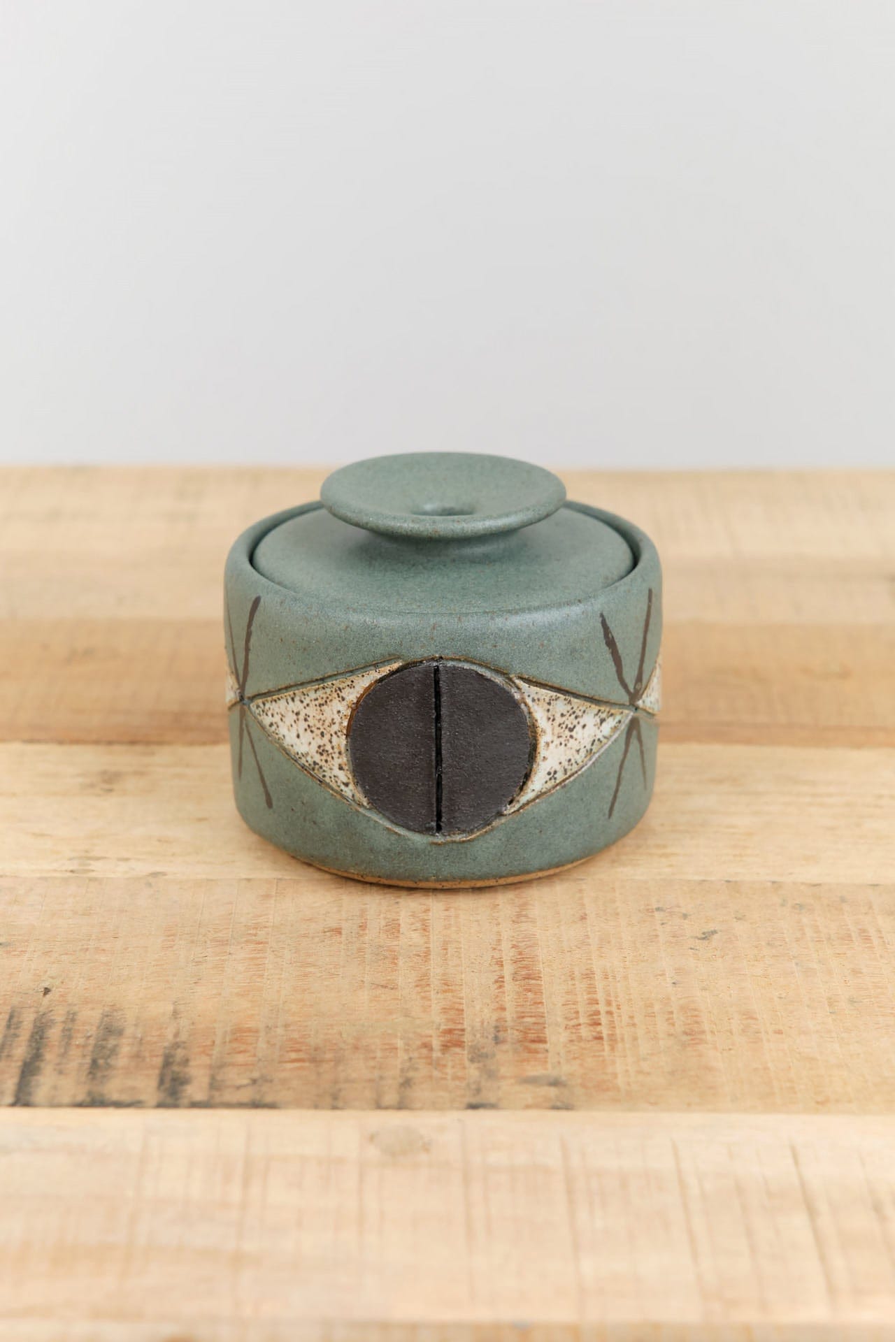 Matthew Ward Studio Art Ceramics Medium Felix Jar in Green Green