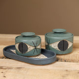 Matthew Ward Studio Art Ceramics Medium Felix Jar in Green Green