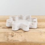 Matthew Ward Studio Home Kitchen Serving Freeform Asters Bowl White