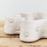 Matthew Ward Studio Home Kitchen Serving Freeform Asters Bowl White