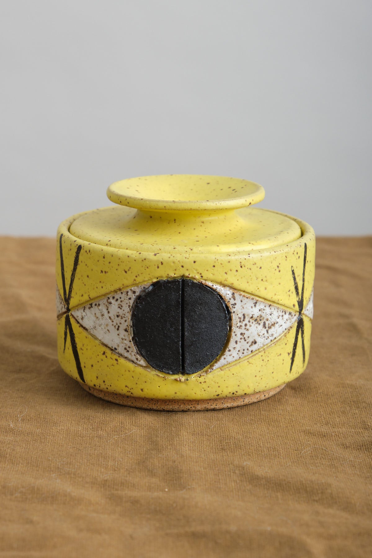 Matthew Ward Studio Yellow Medium Felix Jar with Lid
