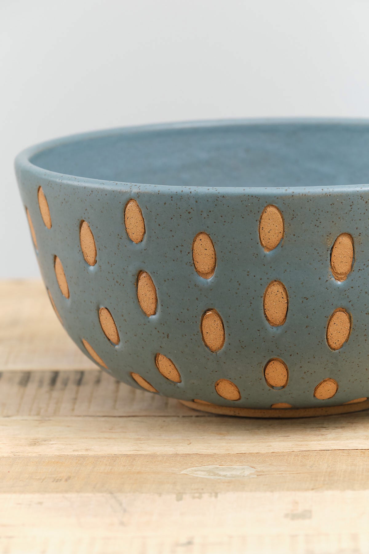 Matthew Ward Studio Art Ceramics Seeds Bowl in Blue Blue