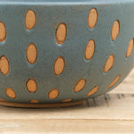 Handmade Ceramics Fruit Seeds Large Bowl in Blue Speckled Glaze by Matthew Ward Studio 