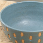 Matthew Ward Studio Fruit Seeds Large Bowl in Blue Speckled Glaze