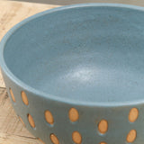 Matthew Ward Studio Art Ceramics Seeds Bowl in Blue Blue