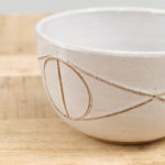 White Small Felix Bowl by Matthew Ward Studio