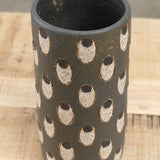 Blue Black Tall Eyes Vase by Matthew Ward Studio