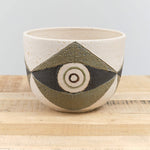 Tall Mask Bowl by Matthew Ward Studio in White