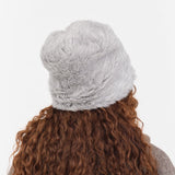 Mature Ha. Accessories Hats Alpaca Reversible Beanie in Grey X Black Grey X Black / One Size