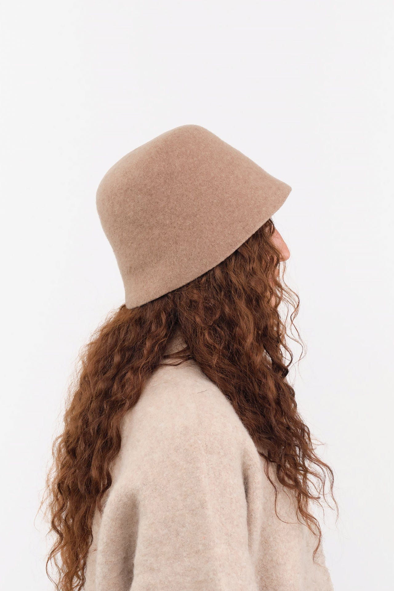 Mature Ha. Accessories Hats Bell Hat in Light Brown Light Brown / One Size