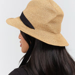 Back view of Boxed Hat with Garden Ribbon