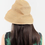 Mature Ha. Accessories Hats Boxed Hat with Switch Brim Color Line Edge Mix Brown X Natural