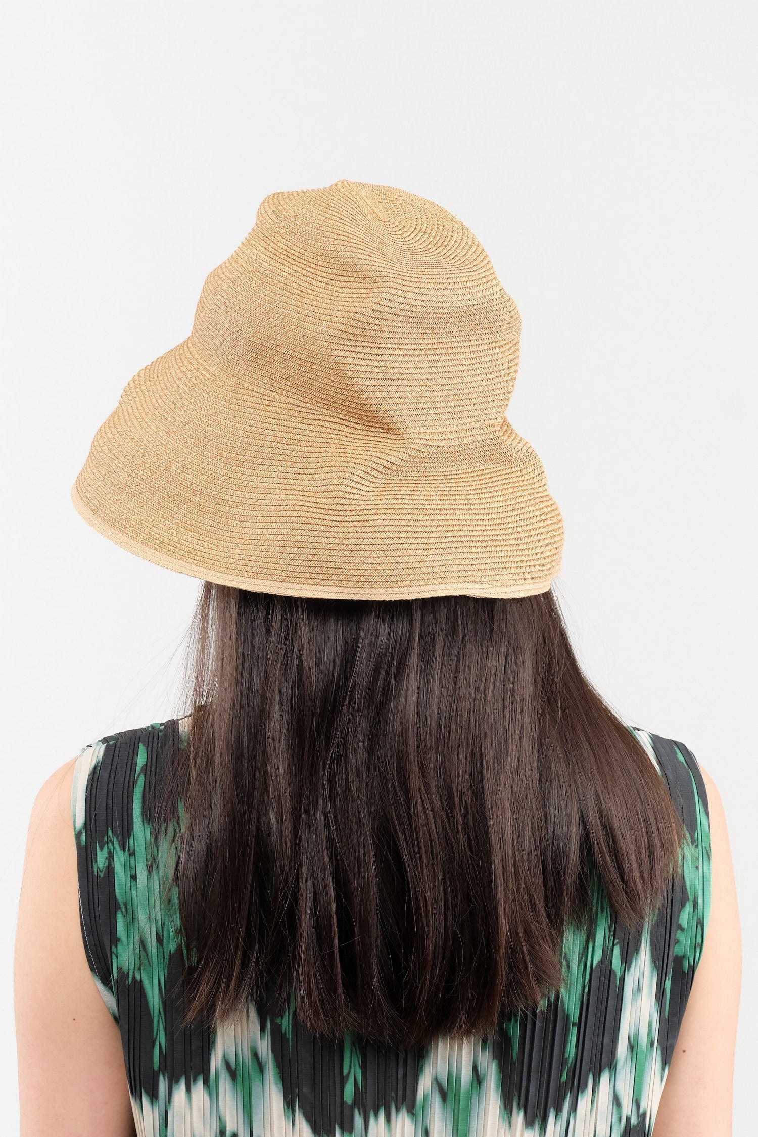 Mature Ha. Accessories Hats Boxed Hat with Switch Brim Color Line Edge Mix Brown X Natural