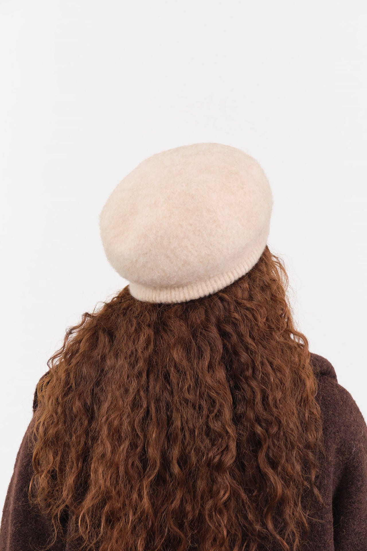Mature Ha. Accessories Hats Camel Wool Beret Natural / One Size
