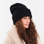 Mature Ha. Accessories Hats Cashmere Loop Knit Cap in Black Black / One Size