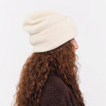 Mature Ha. Accessories Hats Cashmere Loop Knit Cap in White White / One Size