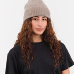 Mature Ha. Accessories Hats Cashmere Yak Knit Cap in Light Brown Light Brown / One Size