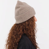 Mature Ha. Accessories Hats Cashmere Yak Knit Cap in Light Brown Light Brown / One Size
