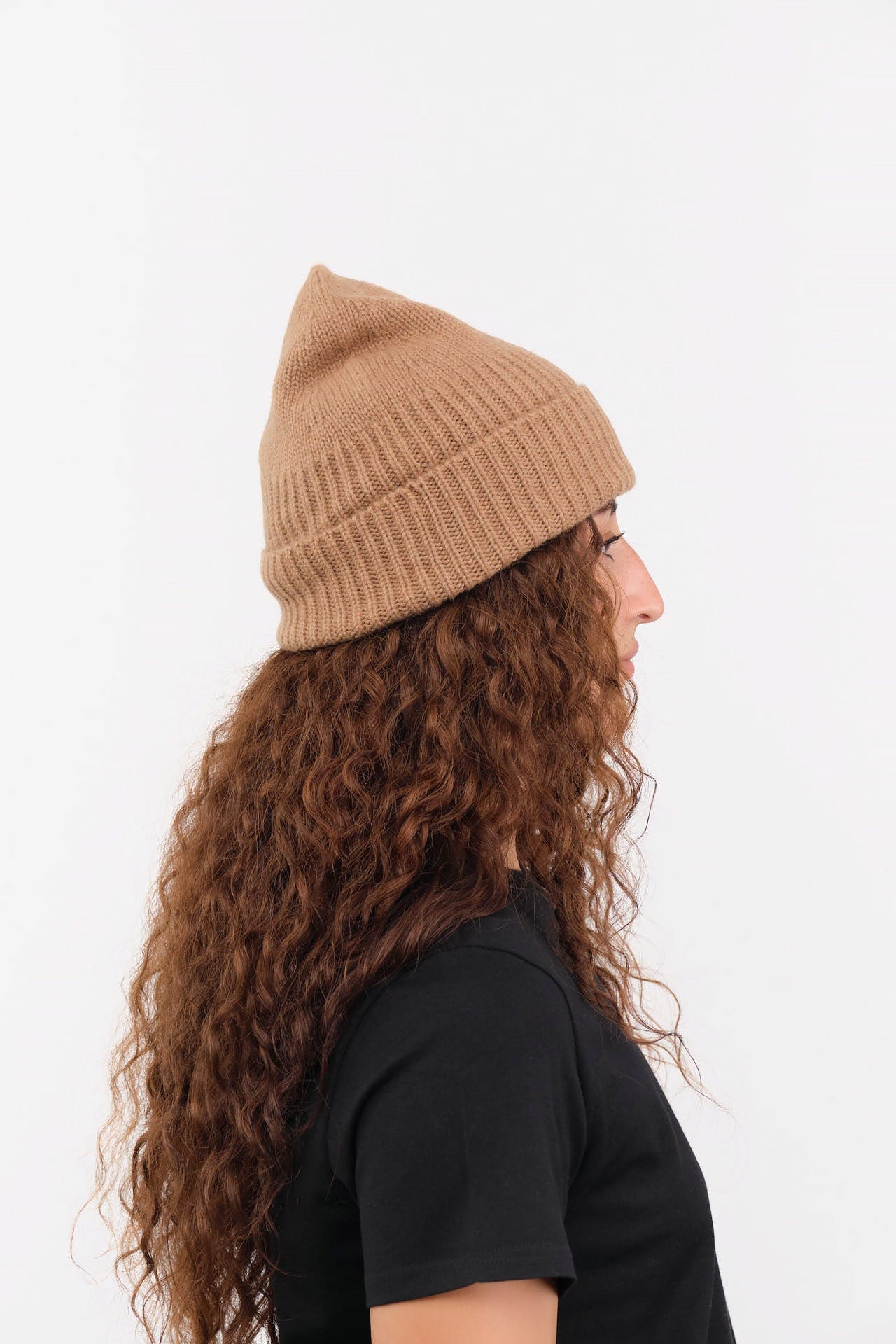 Mature Ha. Accessories Hats Knit Cap in Camel Camel / One Size