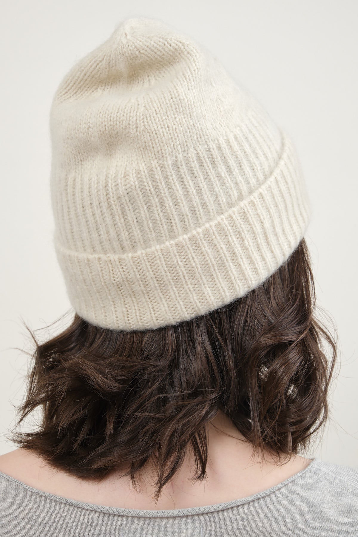 Back of Knit Cap in Natural