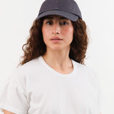 Mature Ha. Accessories Hats Linen Trainer Cap Low Charcoal Grey