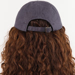 Mature Ha. Accessories Hats Linen Trainer Cap Low Charcoal Grey