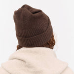 Mature Ha. Accessories Hats Pleats Knit Cap in Brown Brown / One Size