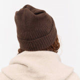 Mature Ha. Accessories Hats Pleats Knit Cap in Brown Brown / One Size
