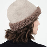 Natural X Greige Reversible Beanie by Mature Ha