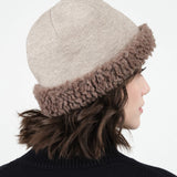 Natural X Greige Reversible Beanie by Mature Ha