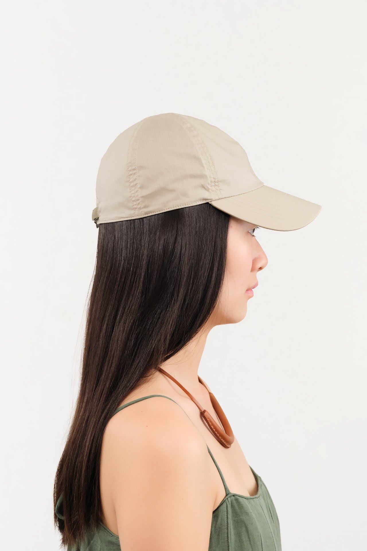 Mature Ha. Accessories Hats Ripstop Cap Ring in Greige Greige X Silver / One Size