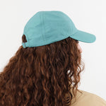 Mature Ha. Accessories Hats Ripstop Washed Trainer Cap Low in Aqua Green Aqua Green