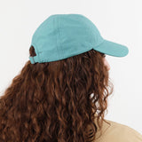 Mature Ha. Accessories Hats Ripstop Washed Trainer Cap Low in Aqua Green Aqua Green