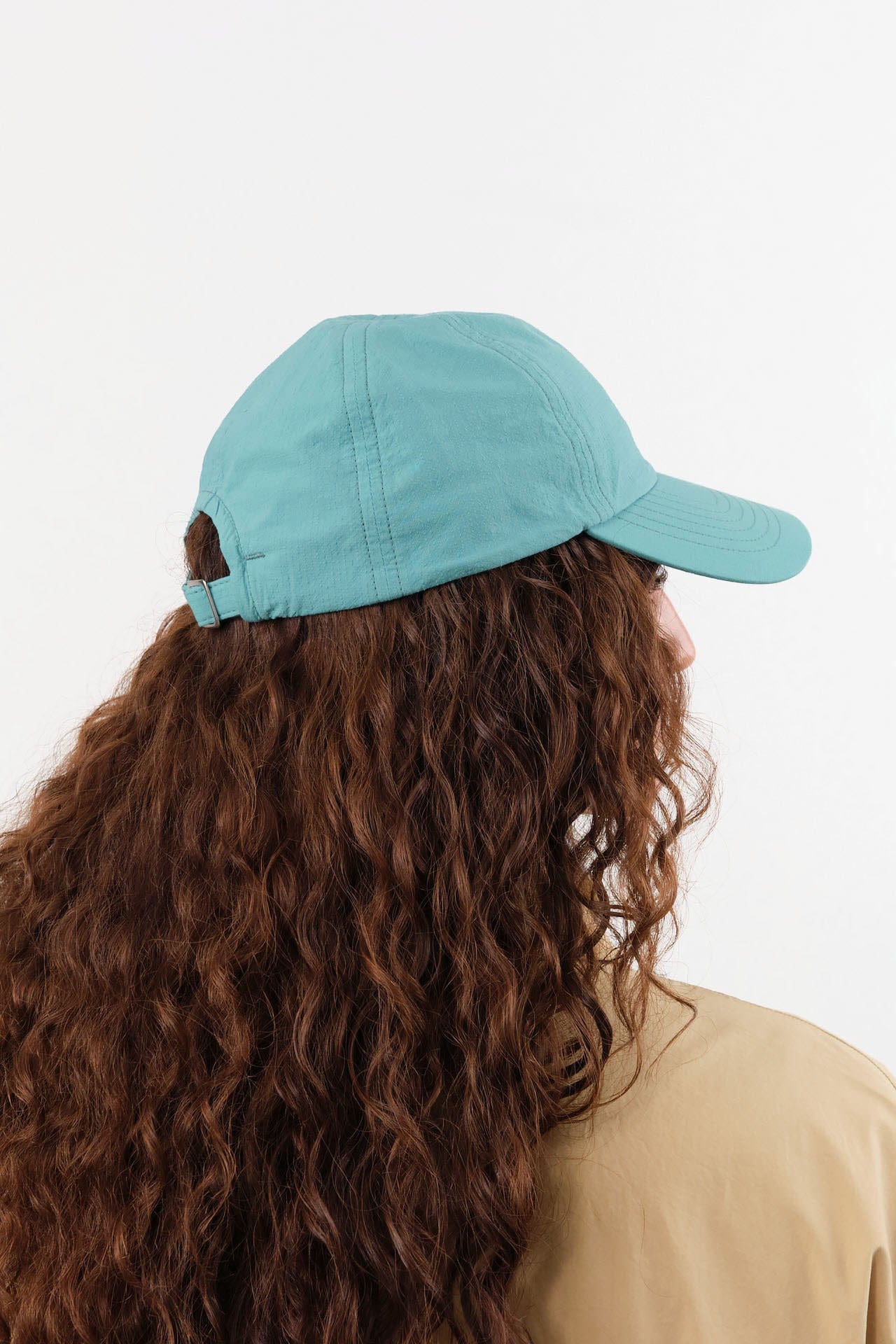 Mature Ha. Accessories Hats Ripstop Washed Trainer Cap Low in Aqua Green Aqua Green
