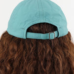 Mature Ha. Accessories Hats Ripstop Washed Trainer Cap Low in Aqua Green Aqua Green