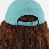 Mature Ha. Accessories Hats Ripstop Washed Trainer Cap Low in Aqua Green Aqua Green