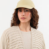 Mature Ha. Accessories Hats Ripstop Washed Trainer Cap Low in Muted Yellow Muted Yellow