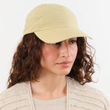 Mature Ha. Accessories Hats Ripstop Washed Trainer Cap Low in Muted Yellow Muted Yellow