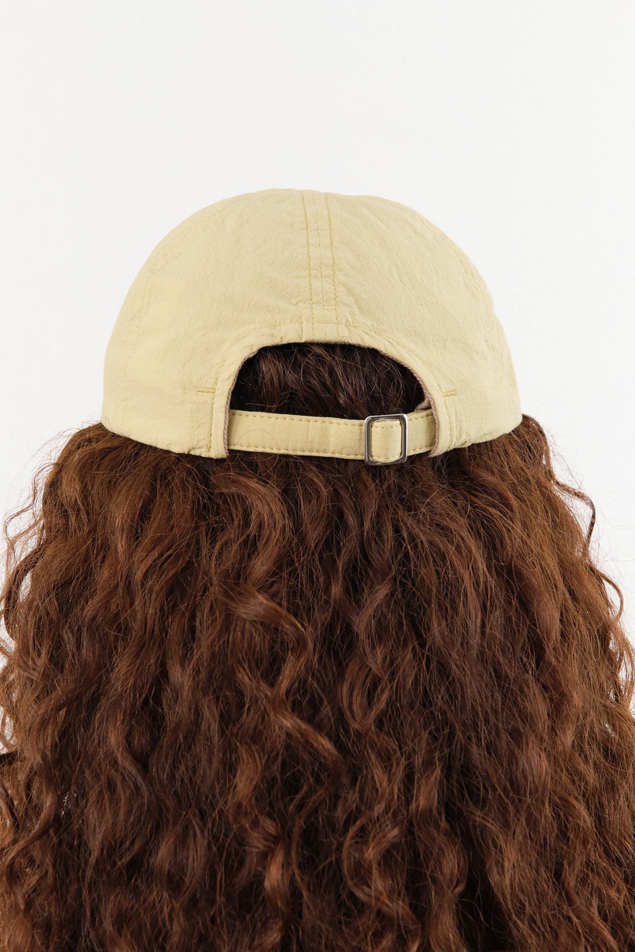 Mature Ha. Accessories Hats Ripstop Washed Trainer Cap Low in Muted Yellow Muted Yellow