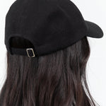 Back view of Trainer Cap in Black