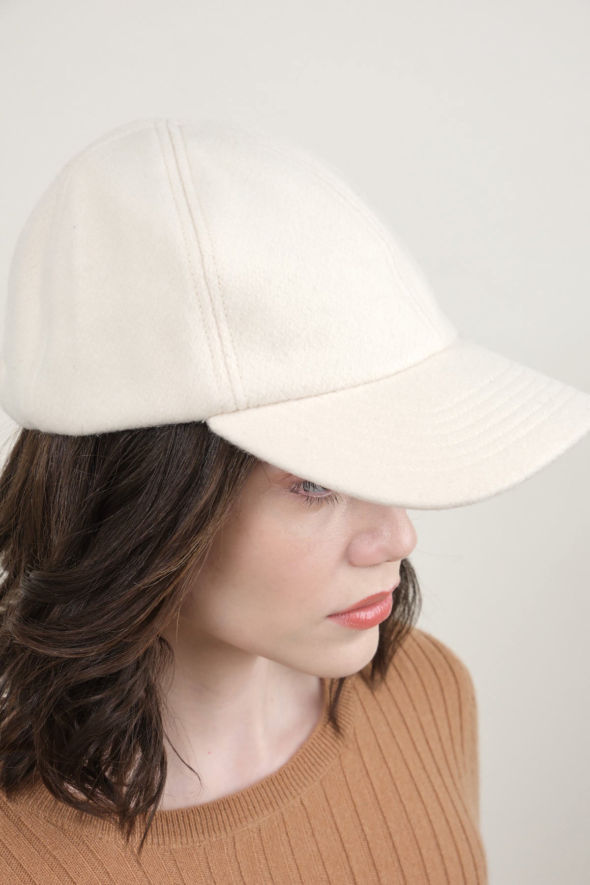 Side of Trainer Cap in White