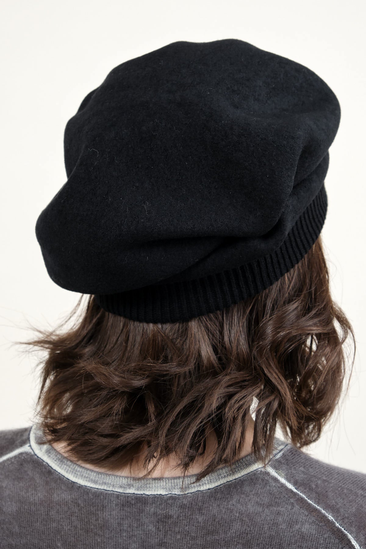 Back of Tuck and Gather Beret
