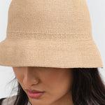 Top view of Waterproof Paper Braid Switch Brim Short Hat